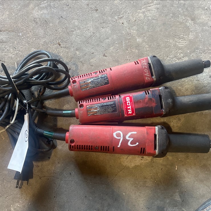 #36 • 3 MILWAUKEE DIE GRINDERS