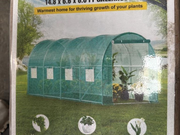 #161-•-vevor-green-house---nib---14.8"-x-6.6'-x-6.6'-image-1