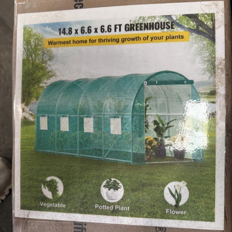 #161 • Vevor Green House - NIB - 14.8" x 6.6' x 6.6'
