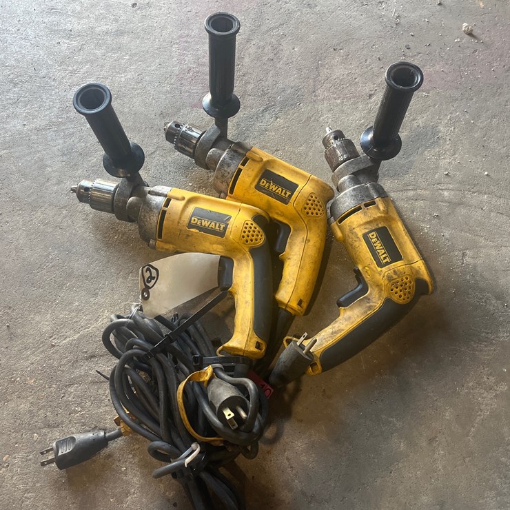 #40 • 3 DEWALT CORDED DRILLS