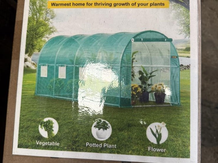 #162-•-vevor-green-house---nib---14.8"-x-6.6'-x-6.6'-image-1