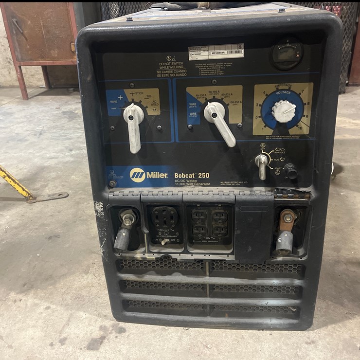 #63 • MILLER BOBCAT 250 WELDER WITH LEADS
