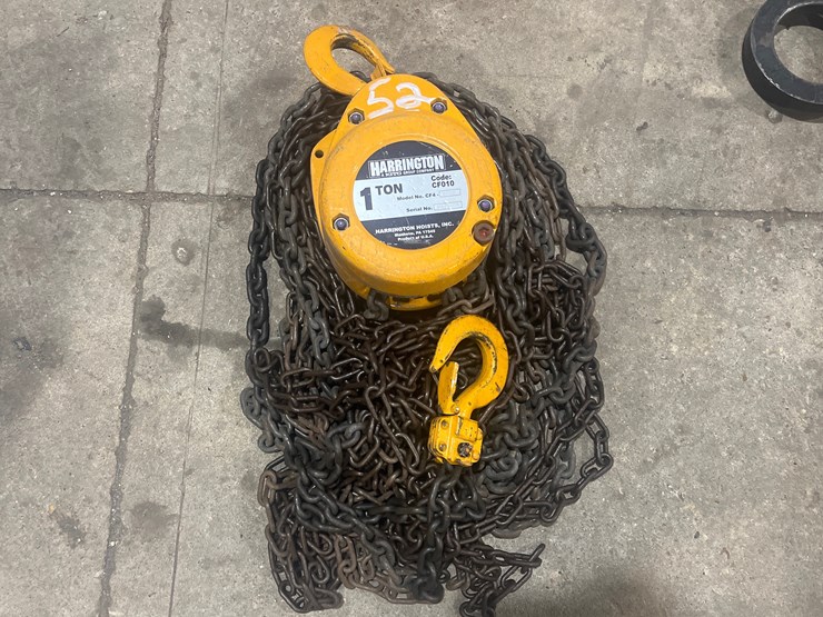 #52-•-harrington-1-ton-chain-hoist-image-1