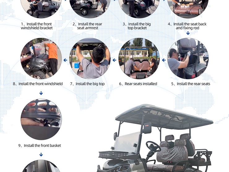 #2524-•-new-sdlgc80-four-seater-golf-cart---this-cart-will-require-assembly.-image-5