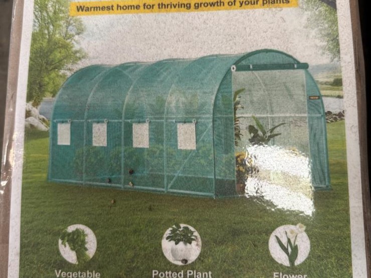 #160-•-vevor-green-house---nib---14.8"-x-6.6'-x-6.6'-image-1