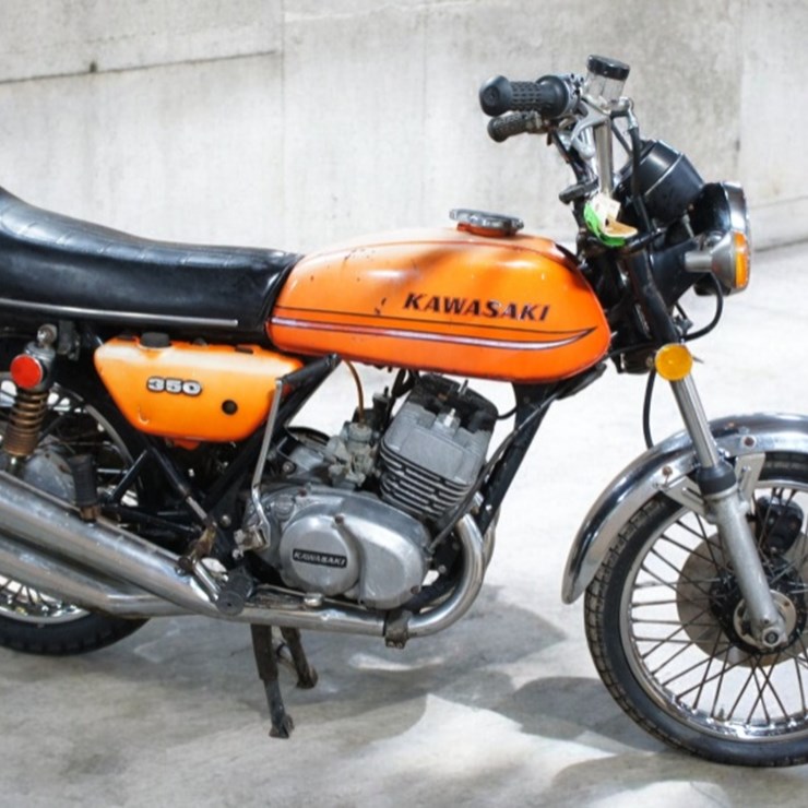 1973 Kawasaki S2 350 Triple Motorcycle