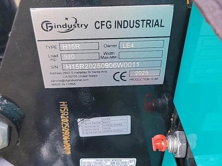 unused-2025-cfg-h15r-mini-excavator,-s/n-20250906w0011:-420cc-gas-eng.,-15"-bkt.,-4x6-tracks,-38.5"-base-image-15