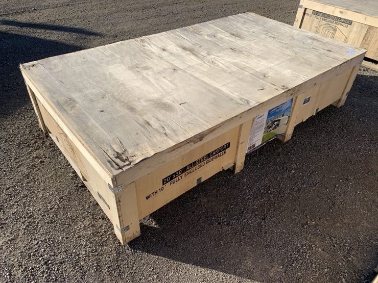 unused-2025-sd-lanch-20ft-x-30ft-steel-carport.-image-1