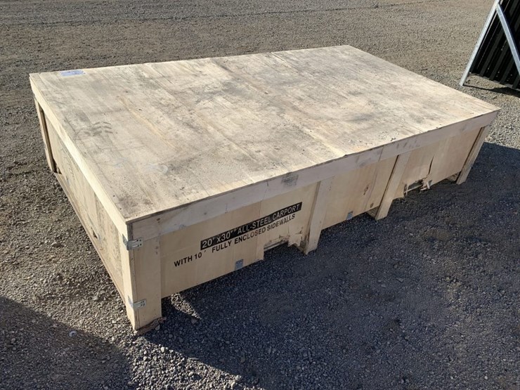 unused-2025-sd-lanch-20ft-x-30ft-steel-carport.-image-1