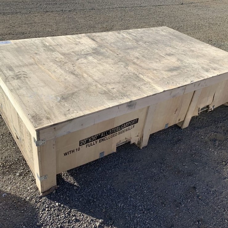 Unused 2025 SD Lanch 20ft x 30ft Steel Carport.