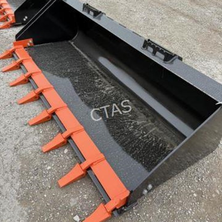 #140 • 80" Skid Steer Bucket w/ Teeth