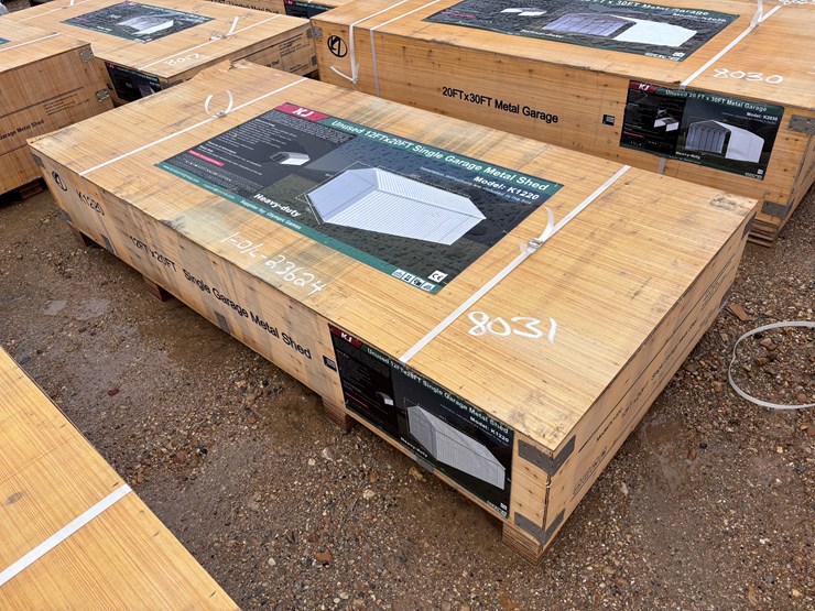 #8031-•-single-garage-metal-shed-image-1