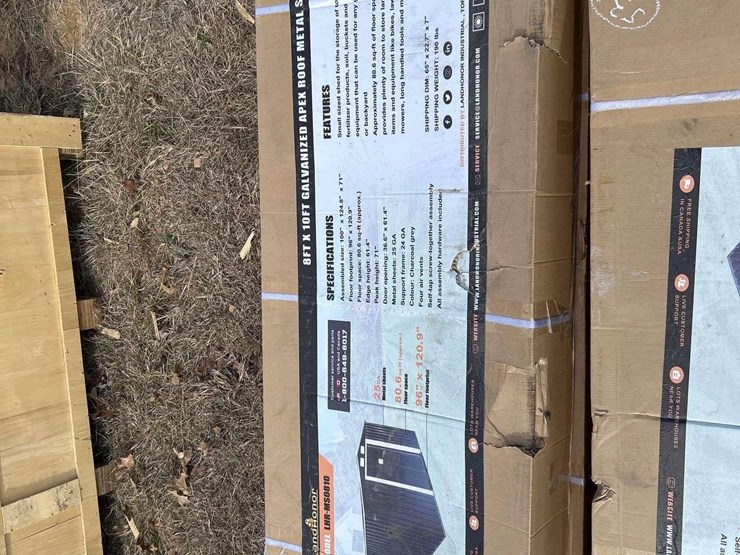 land-honor-8'x10'-galvanized-apex-roof-metal-shed-image-2