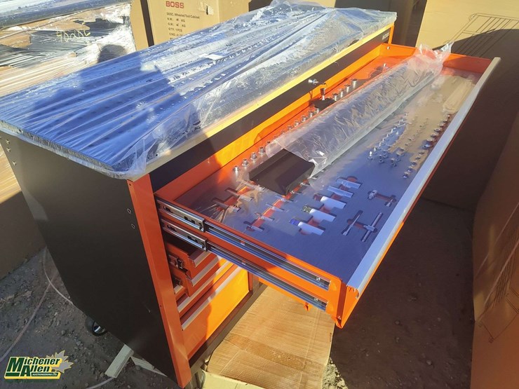 unused-boss-16-drawer-rolling-workbench-tool-box-with-peg-board-&-tools--qty-1-image-2