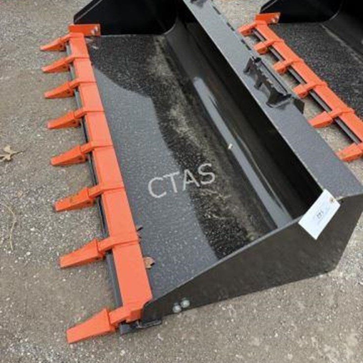 #142 • 80" Skid Steer Bucket w/ Teeth
