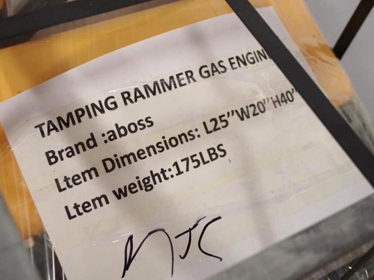 aboss tamping-rammer-w/-196cc-loncin gasoline-engine,-m/n-rm80,-unused-image-11