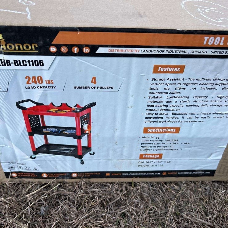 Land Honor 240lbs Tool Cart
