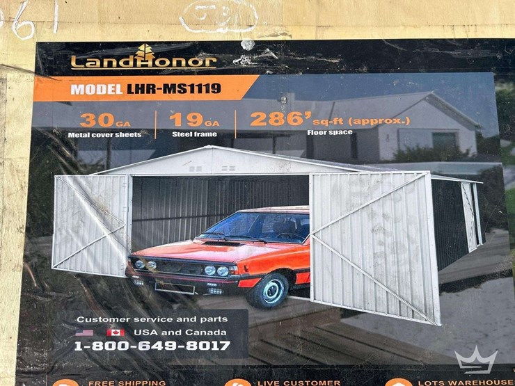 11'x19'-metal-garage-shed-with-double-front-doors-image-1