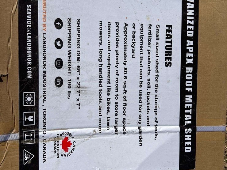 land-honor-8'x10'-galvanized-apex-roof-metal-shed-image-4