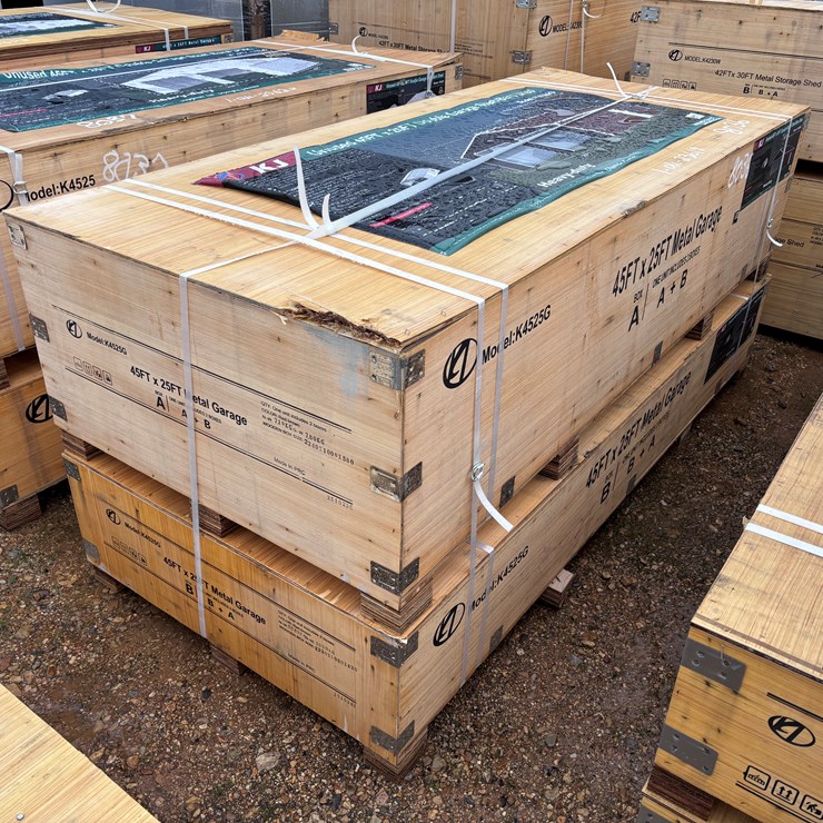 #8036 • DOUBLE GARAGE STEEL BARN SHED