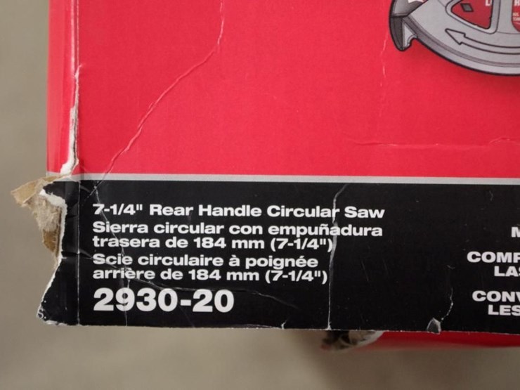 milwaukee-m18-fuel-18v-li-ion-cordless-7-1/4"-rear-handle-circular-saw,-unused,-tool-only-image-4