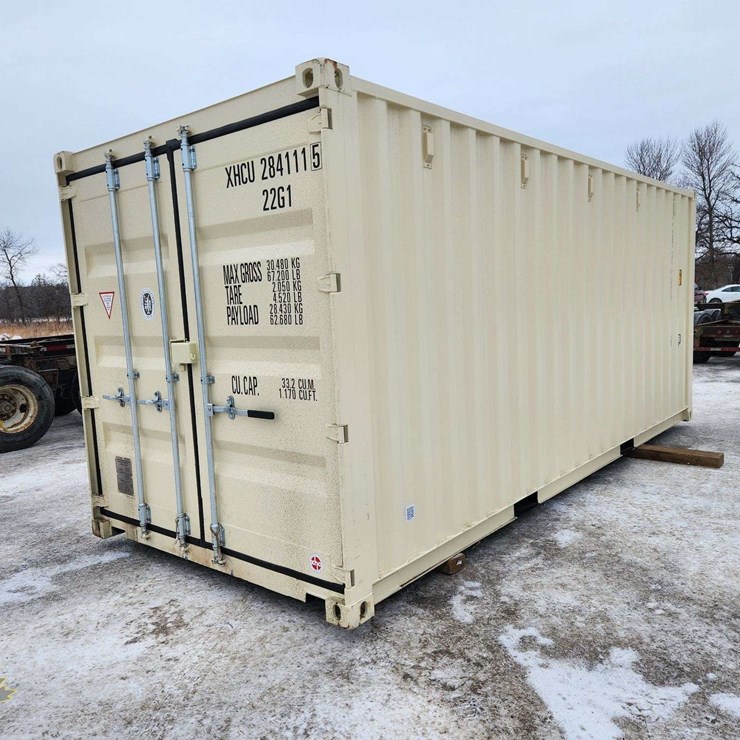 20' High Cube 1 Door Single Use Sea Container