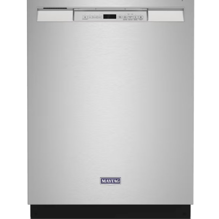 MAYTAG Dual Power Filtration 24" Front Control Built-In Dishwashwer in Staineless Steel, See Desc.
