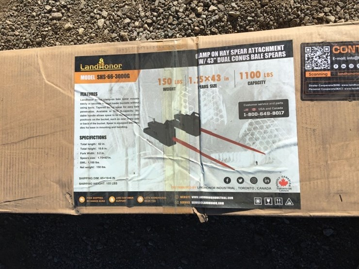 unused-land-honor-shs-66-3000g-43in-clamp-on-image-3