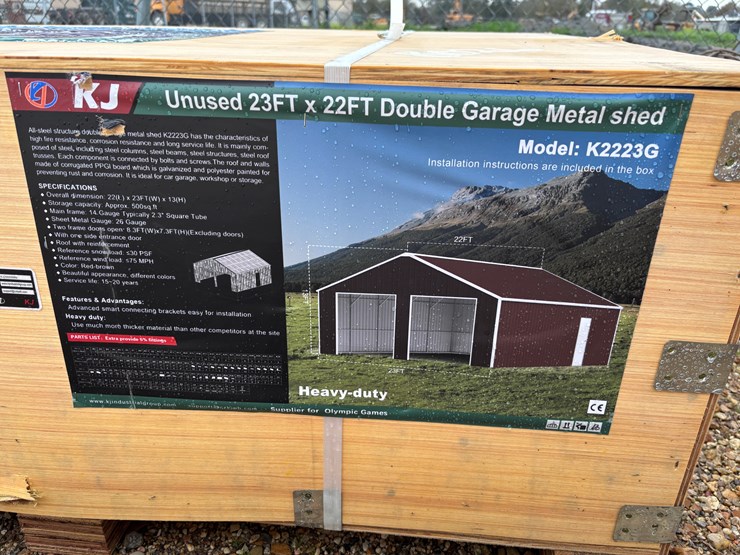 #8026-•-double-garage-metal-shed-image-2