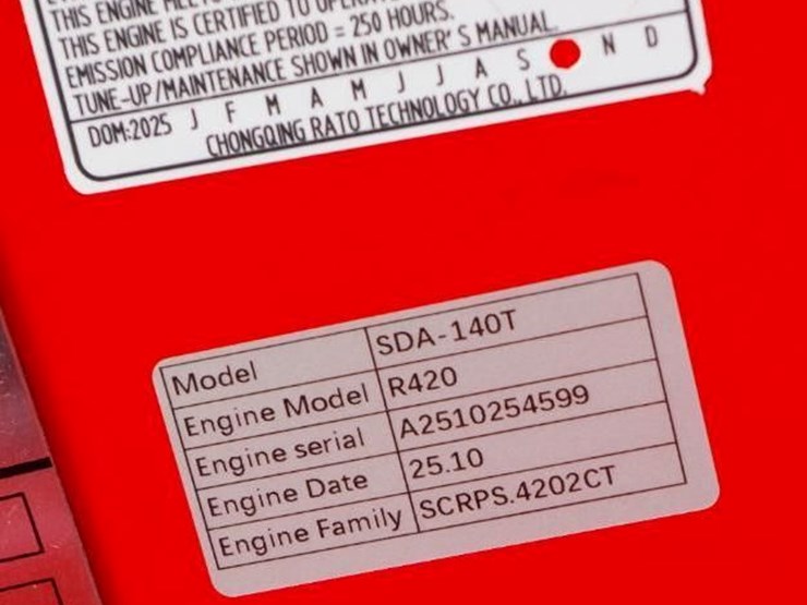 2026-agt-industrial-sda-140t-mini-skid-steer-loader,-rato-gasoline-engine,-44"-bucket,-unused-image-3