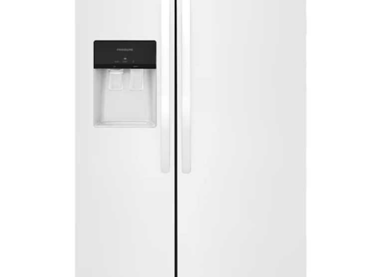 frigidaire-25.6-cu.-ft.-standard-depth-36"-w-side-by-side-refrigerator-in-white-w/-dispenser,-unused-image-5