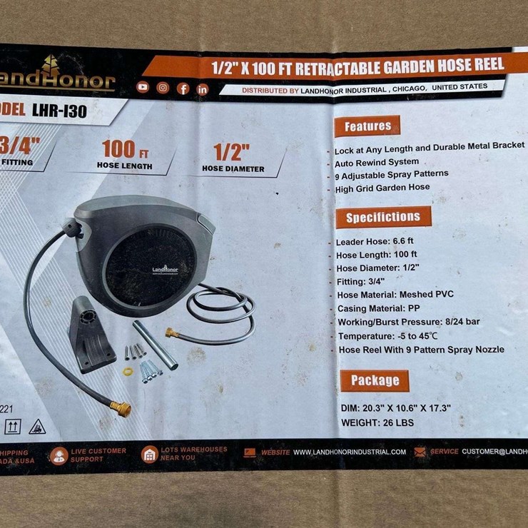 Retractable Garden Hose Reel