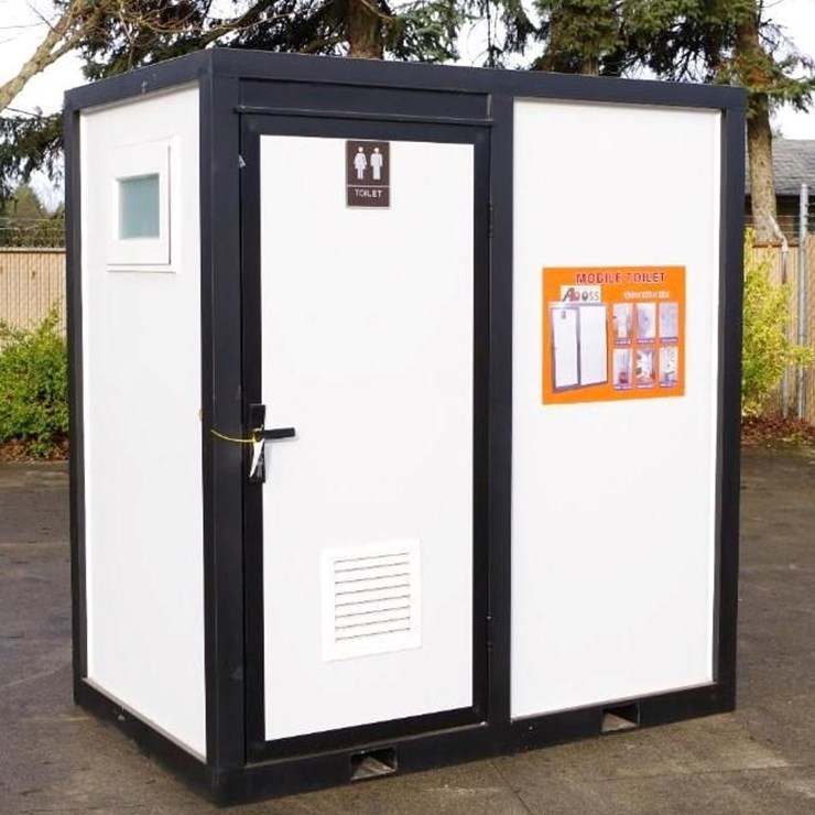 ABOSS 6.6'W x 4.2'D Portable Restroom w/ Shower, Toilet, Sink & Side Window, Unused