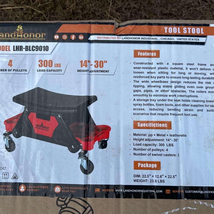 Land Honor 330lbs Tool Stool
