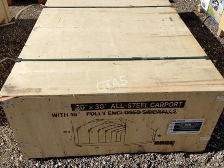#9-•-20'-x-30'-all-steel-carport-w/-enclosed-sides-image-4