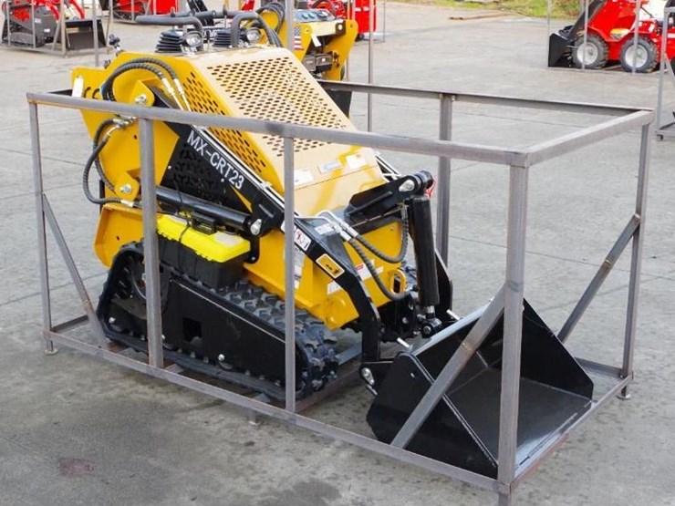 2025-agt-industrial-mx-crt23-stand-on-mini-skid-steer-loader,-23hp-rato-gasoline-engine,-32"-bucket-image-1