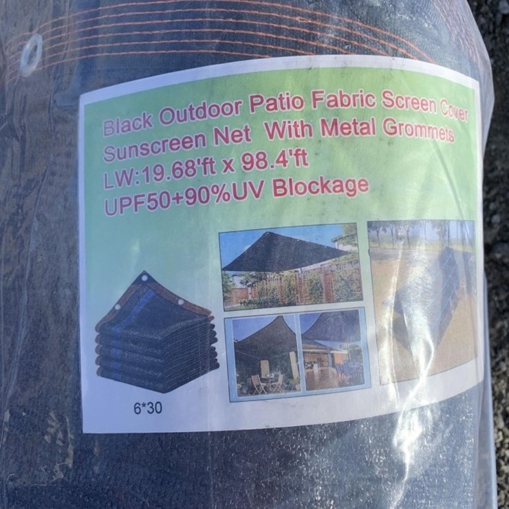 Unused 19.68ft x 98.4ft Outdoor Fabric Shade