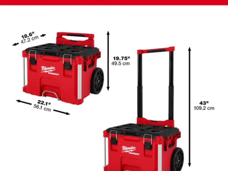 milwaukee-packout-22"-rolling-modular-tool-box,-low-profile-handle,-m/n-48-22-8427,-unused-image-3