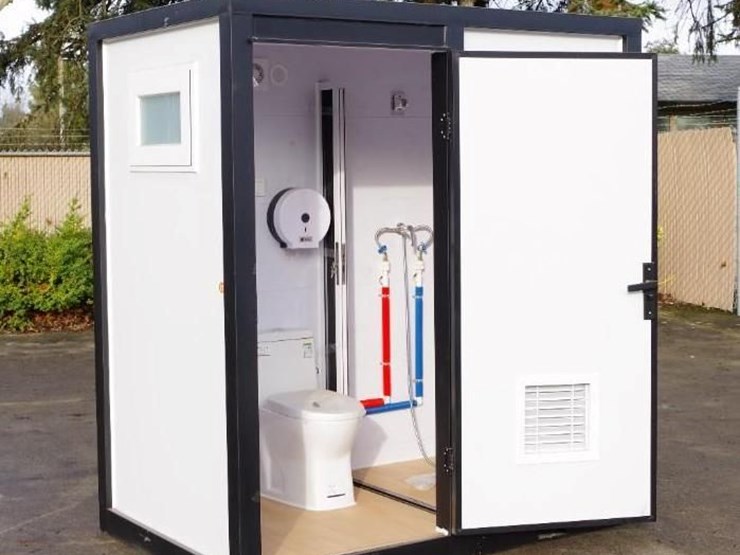 aboss 6.6'w-x-4.2'd-portable-restroom-w/-shower,-toilet,-sink-&-side-window,-unused-image-4