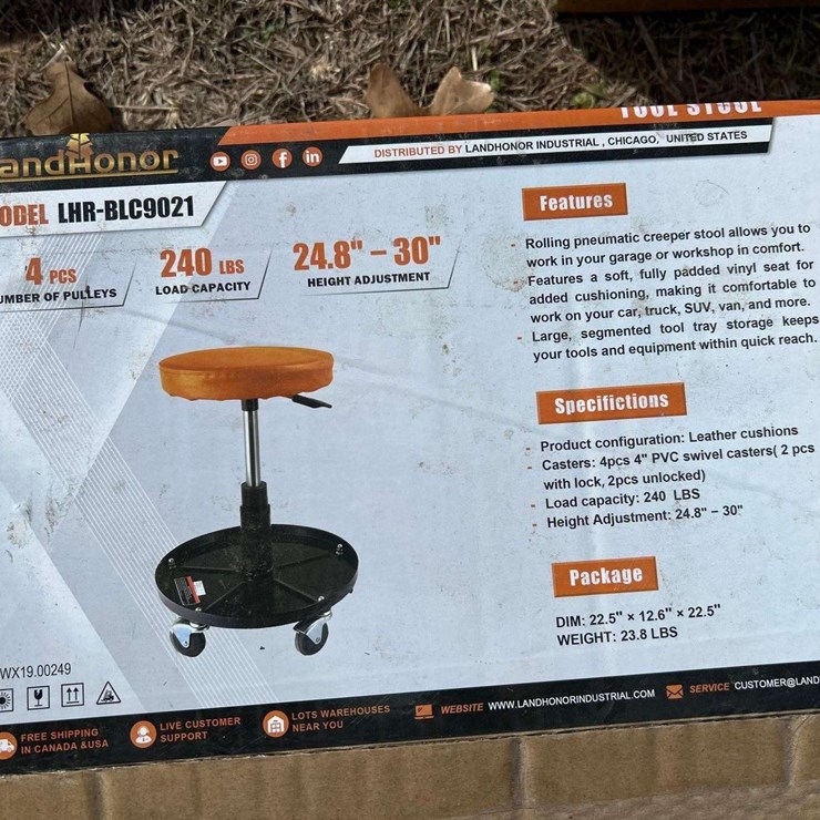 Land Honor 240lbs Tool Stool