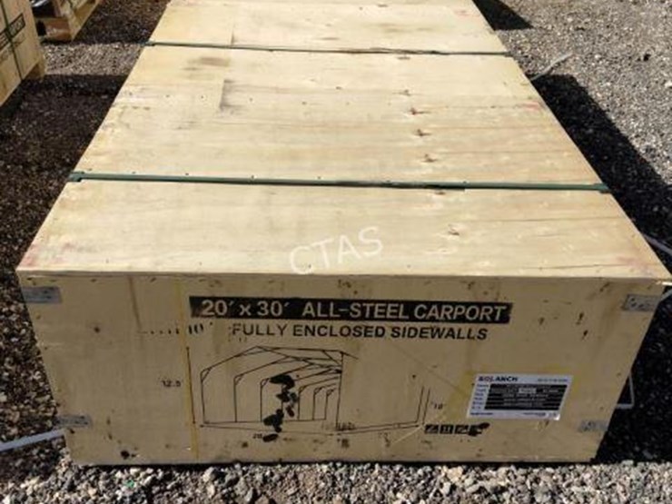 #10-•-20'-x-30'-all-steel-carport-w/-enclosed-sides-image-4