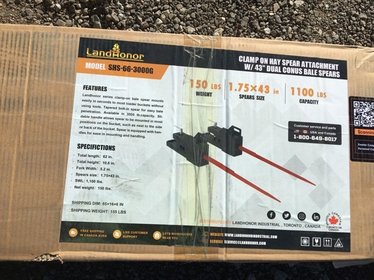 unused-land-honor-shs-66-3000g-43in-clamp-on-image-3