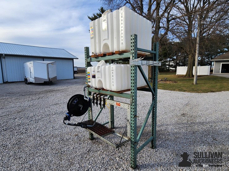 graco-hpm65b-oil-pump-w/-poly-tanks-&-stand-image-1