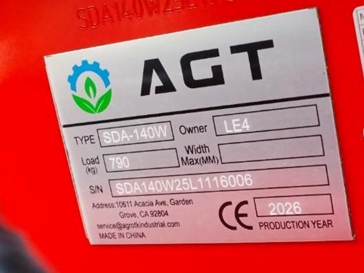 2026-agt-industrial-sda-140w-mini-skid-steer-loader,-rato-gasoline-engine,-44"-bucket,-unused-image-3