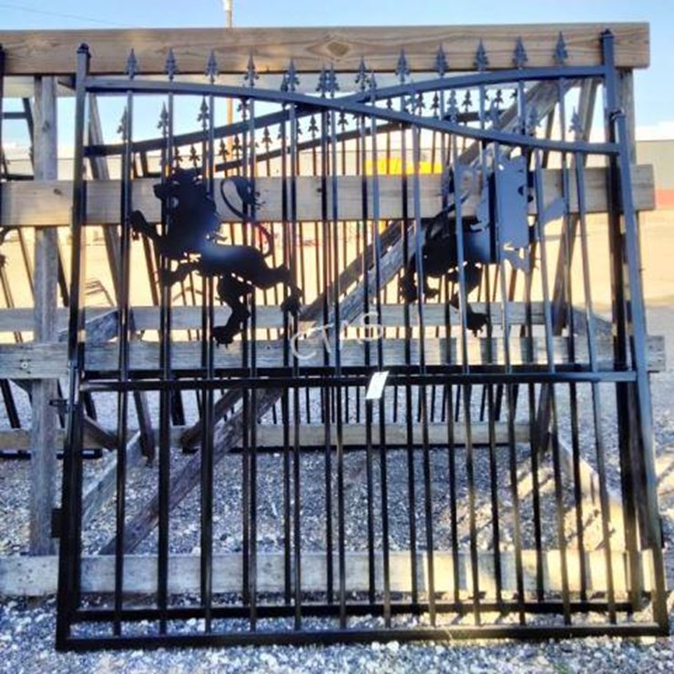#82 • Bi-Parting Iron Gate w/ Lion Motif - 4.2M