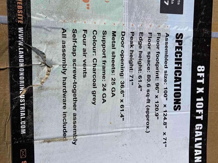 land-honor-8'x10'-galvanized-apex-roof-metal-shed-image-3