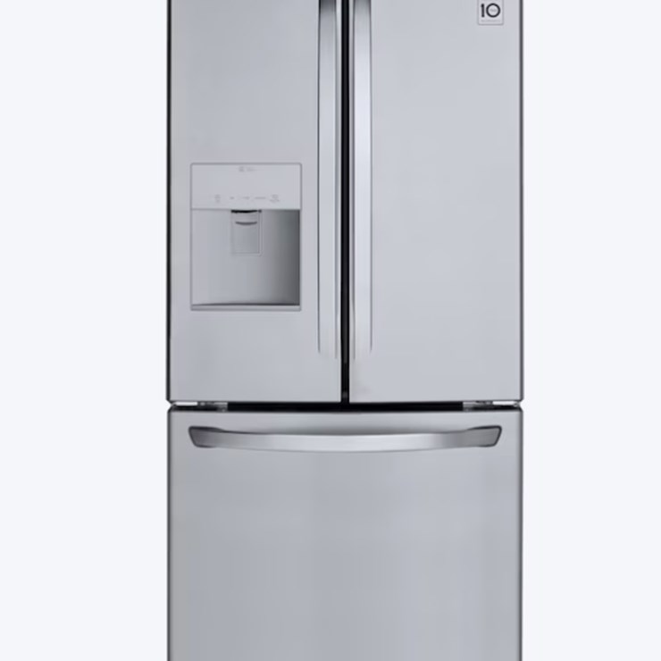 LG Standard-Depth 21.8 Cu. Ft. 3-Door 30" W French Door Refrigerator w/ Ice Maker, See Description