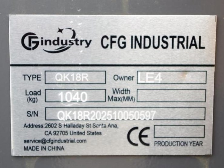 2025-cfg-industrial-qk18r-mini-excavator-w/-pilot-system,-rato-gasoline-engine,-unused-image-2