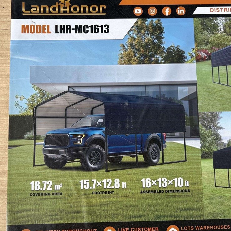 Land Honor 16' x 13' Metal Carport