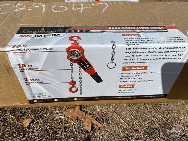 land-honor-2-ton-lift-hand-chain-lever-hoist-image-1